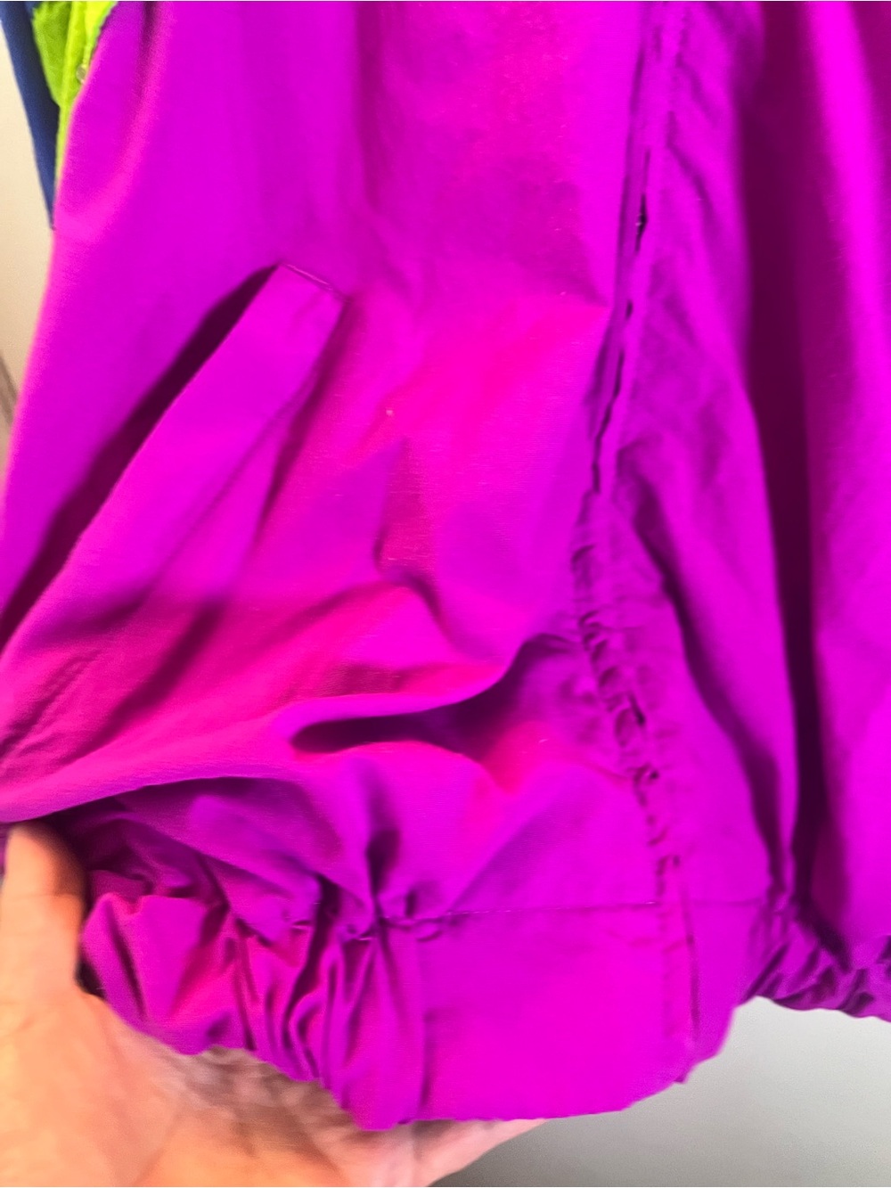 Vintage Liz Sport Neon Colorblock Windbreaker Jacket L 90s - Picture 2 of 12